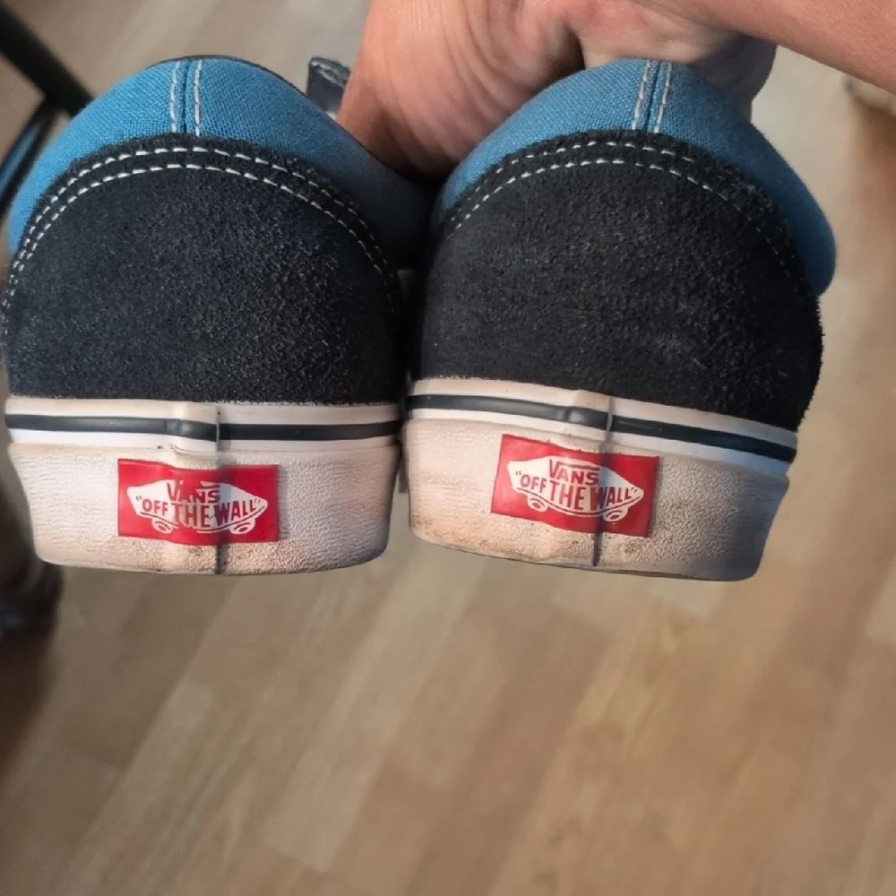 Vans Two-Tone Blue and Black Sneakers